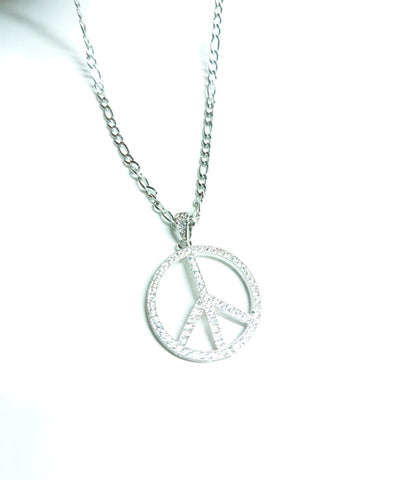 CZ Peace Necklace