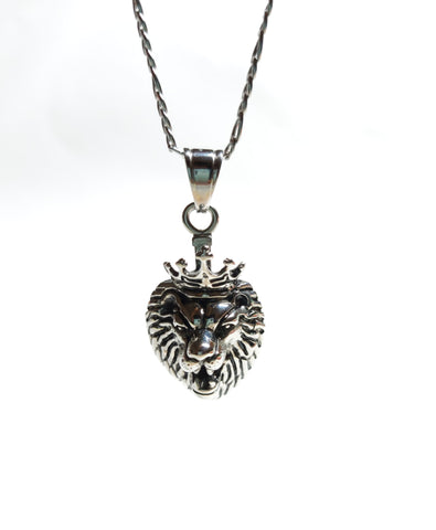 Crowned King Silver Necklace