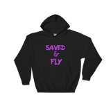Purple Saved & Fly Hooded Sweatshirt